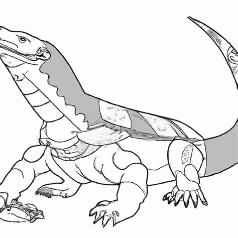 dragão de komodo desenho|5 Incríveis Desenhos de Dragão de Komodo para Imprimir e Colorir!